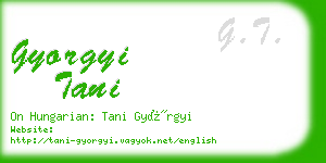 gyorgyi tani business card